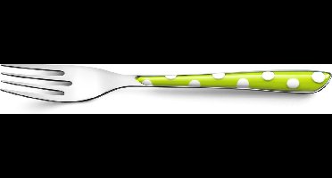 AMEFA - ECLAT DOTS GROEN TAFELVORK 18-0 - SET VAN 6 STUKS