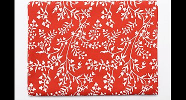 TINT TAFELLAKEN 150X250 CM PRINTED FLOWERS GRENADINE