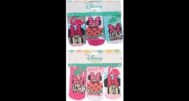 6 paar Minnie Mouse BABY sokjes maat 0/6 maanden
