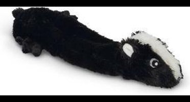 Beeztees flatinos pluche wasbeer Timba zwart 32 cm