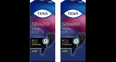 Tena Silhouette Noir Normal - 52 inlegkruisjes (2x26)