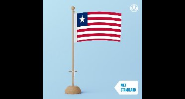 Tafelvlag Liberia 10x15cm | met standaard