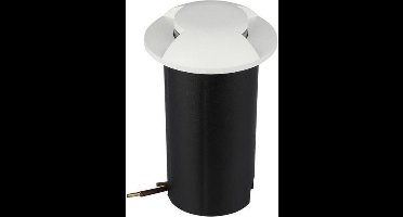 Grondspot 2 kanten - witte uitvoering - 12 Volt tuin verlichting - warm wit - IP67