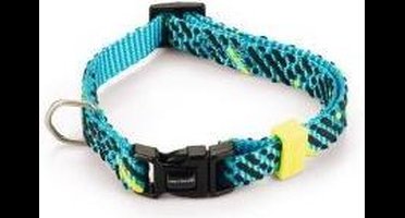 Beeztees Memphis Halsband Hond Nylon - Licht Blauw 20-30cm