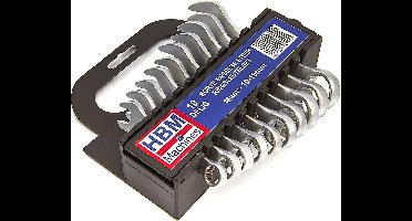 10 Delige Korte Metrische Steek – Ringsleutelset 10 - 19 mm