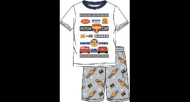 Disney Cars Pyjama met korte mouw - wit - grijs - Maat 110