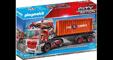 PLAYMOBIL City Action Cargo Truck met aanhanger - 70771