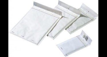 Bong luchtkussenenveloppen - Formaat 250 x 350 mm - Met stripsluiting - Wit - 20 stuks