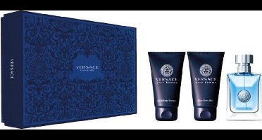 Versace - Versace Pour Homme Gift Set Eau de toilette 50 Ml, AfterShave Balm Pour Homme 50 Ml And Shampoo Pour Homme 50 Ml