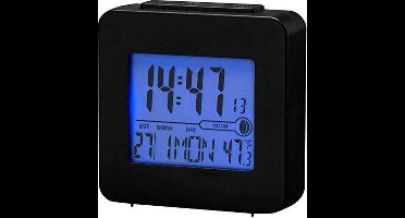 Denver Radiografische Wekker - Digitale Wekker - Reiswekker - Radio Controle - Tijdzone aanpassen - Thermometer - REC34 - Zwart
