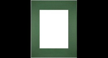 Passe-Partout Fotomaat 15x20 cm - Lijstmaat 24x30 cm - Groen Bos - Museumkarton - Fotolijst niet inbegrepen