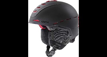 Uvex Wintersport Helm Legend Pro Zwart Rood Mat - 52/55 - Skihelm - Sporthelm - Fietshelm - Bescherminghelm