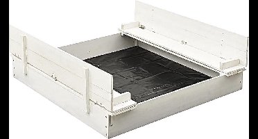 LuxeLivin' - Zandbak 95x90x15 cm vurenhout wit