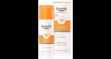 Eucerin Sun Protection Fluid Pigment Control SPF50 - Zonnebrand - 50 ml