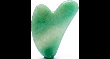 Gua Sha massage steen - Groene Aventurijn (edelsteen) - inclusief opbergzakje