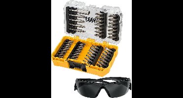 Dewalt  DT70703-QZ  47-Delige bitset + Veiligheidsbril