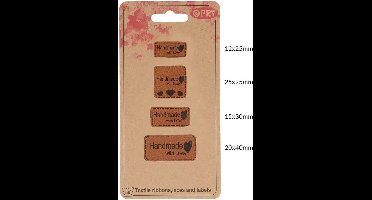 Opry Skai-leren labels 'Handmade with love'