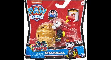 PAW Patrol Moto Pups Marshall rescue pup verzamelfiguur + politie badge