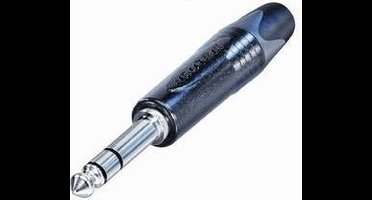 Neutrik NP3X-BAG-CON Jackplug 6,35 mm Stekker, recht Aantal polen: 3 Stereo Zwart 1 stuk(s)