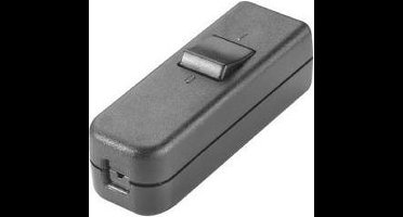 interBär 8006-004.01 Snoerschakelaar Zwart 1x uit/aan 6 A 1 stuk(s)