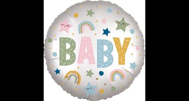 Amscan Folieballon Baby Geboorte Junior 25 Cm