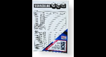 HOT Games Dobbel Scoreblok - Dik bloc van 100 vel - 15 x 10,5 cm