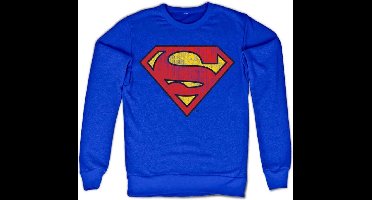 DC Comics Superman Sweater/trui -XL- Washed Shield Blauw