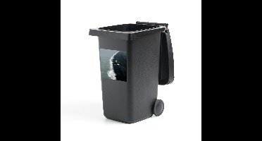 Container sticker Meeuw - Meeuw vliegt over Dyrhólaey in IJsland Klikosticker - 40x40 cm - kliko sticker - weerbestendige containersticker