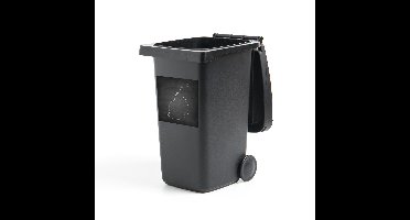 Container sticker Mauritius illustratie - Een illustratie van Mauritius op een schoolbord Klikosticker - 40x40 cm - kliko sticker - weerbestendige containersticker