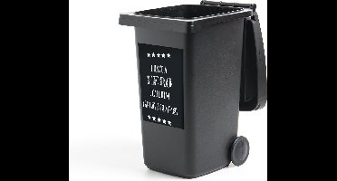 Container sticker Vaderdag - Vaderdag cadeaus met tekst - I have a hero I call him grandpa - cadeau opa Klikosticker - 40x60 cm - kliko sticker - weerbestendige containersticker