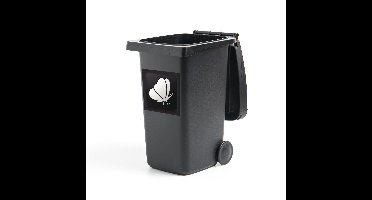 Container sticker Dieren zwarte achtergrond illustratie - Een illustratie van een vlinder op een zwarte achtergrond Klikosticker - 40x40 cm - kliko sticker - weerbestendige containersticker