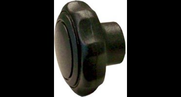 Gripmoer. M6. 32mm. Zwart. Din-63361. Deltafix.