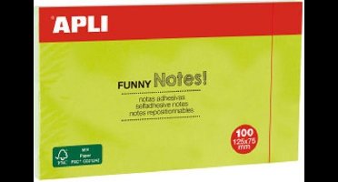 APLI NOTES 125X75 - GROEN - 100 VEL