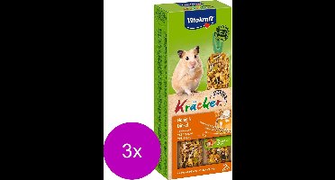 Vitakraft Hamsterkracker 2 In 1 Honing - 3 St à 155 gr