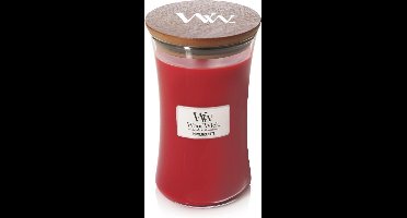 WoodWick Hourglass Large Geurkaars - Pomegranate