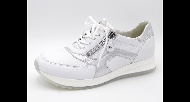 Waldläufer Dames Sneaker - 752002-201-663 - Wit/zilver - Wijdte H - Maat 7½ (41)
