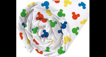 Disney Mickey Mouse Hoeslaken Happy - Eenpersoons - 90 x 190/200 cm - Katoen