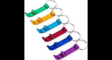 Hiden - Bieropener Sleutelhanger - Flesopener - Mixed Kleuren - Heren Cadeau Pakket - Heren Cadeautips | 2 stuks