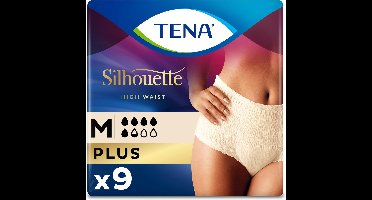 TENA Silhouette Plus - High Waist - Crème - M - 9 stuks - voor urineverlies (incontinentie)