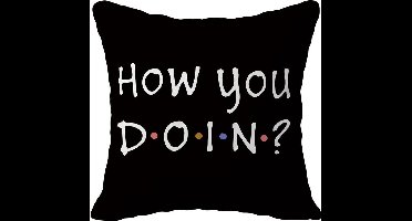 Friends TV-Show Kussenhoes | 45 x 45 cm | Friends tv serie Merchandise Sierkussenhoes | Nr. 13 How you doin? Stijl 1