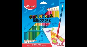 COLOR'PEPS kleurpotlood DUO - in ophangdoos x 24