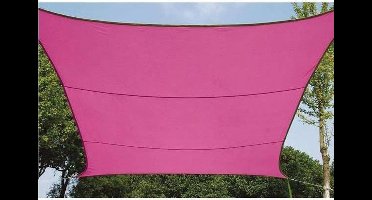 SCHADUWDOEK - ZONNEZEIL - VIERKANT 5 x 5 m, kleur: fuchsia