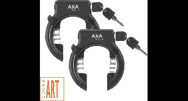 Axa Solid Plus Ringslot - ART2 - Zwart - 2 Stuks - Multipack