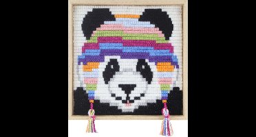 Pako kinder-volwassenen - borduurpakket - Panda - geprint stramien - 085.755 - DIY kit kids