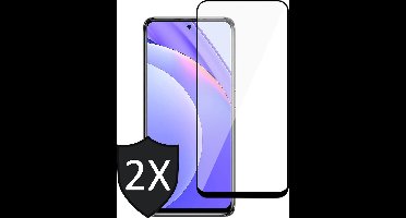 Screenprotector geschikt voor Xiaomi Mi 10T Lite - Full Screen Protector - 2 Stuks