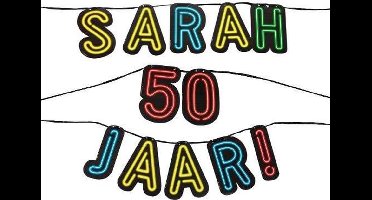 Paper Dreams Slinger Neon Sarah 50 Jaar! Karton