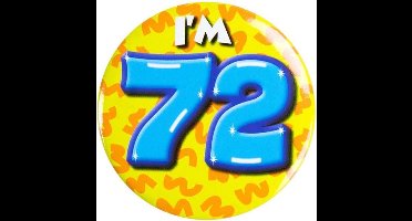 Button klein - i'm 72 Leeftijd Fun gifts