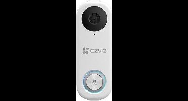 Ezviz DB1C - Wifi Videodeurbel - werkt met Google Assistent - Zonder Abonnement -Wit