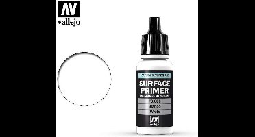 Vallejo Hobbyverf Acrylverf - 70600 White - Primer - Acryl Verf flesje - 17 ml