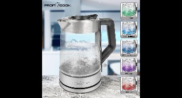 ProfiCook WKS 1190 - Waterkoker - Snoerloos - Glas, RVS